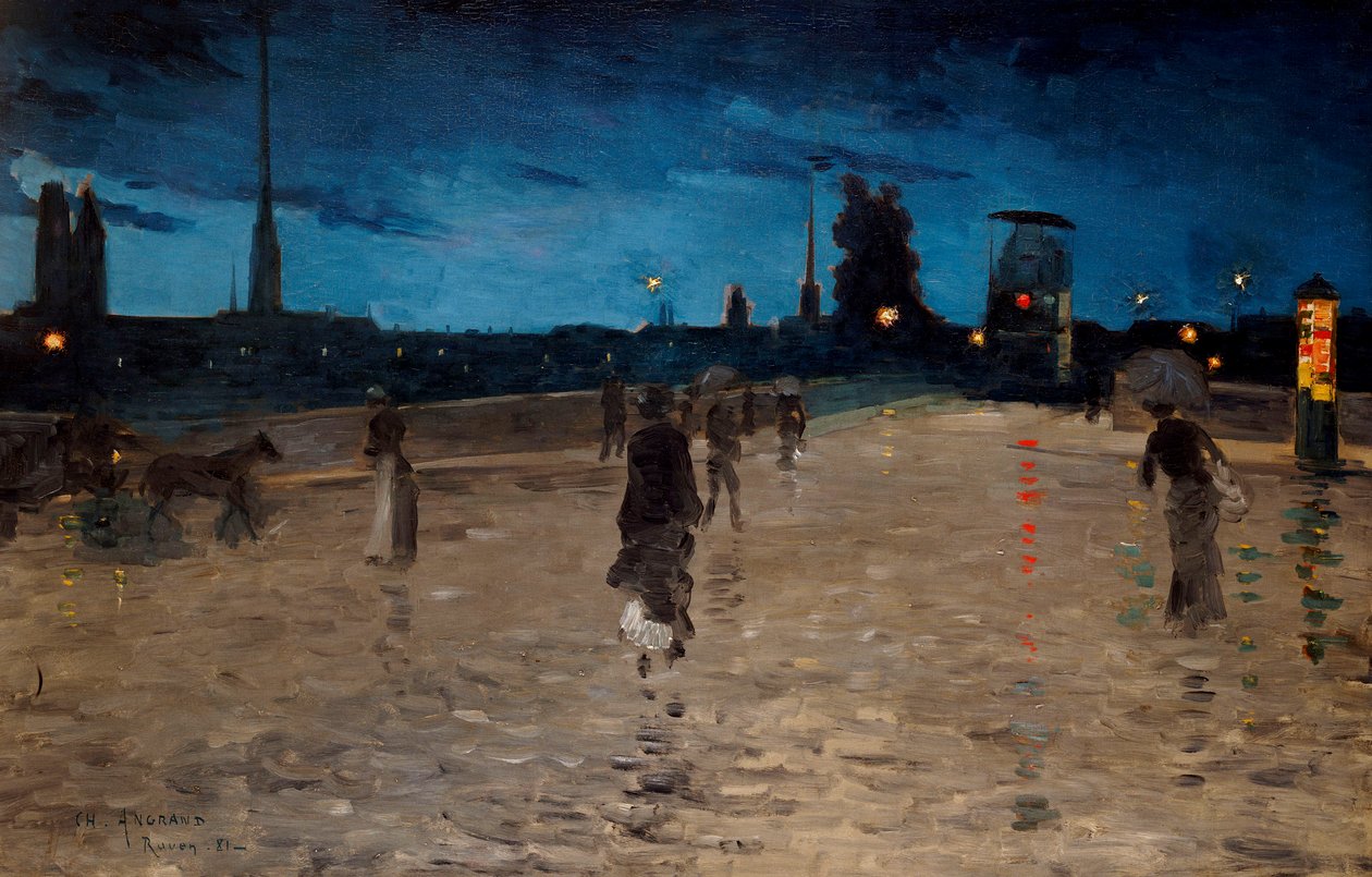 Le Pont de Pierre, Rouen, 1881 - Charles Angrand