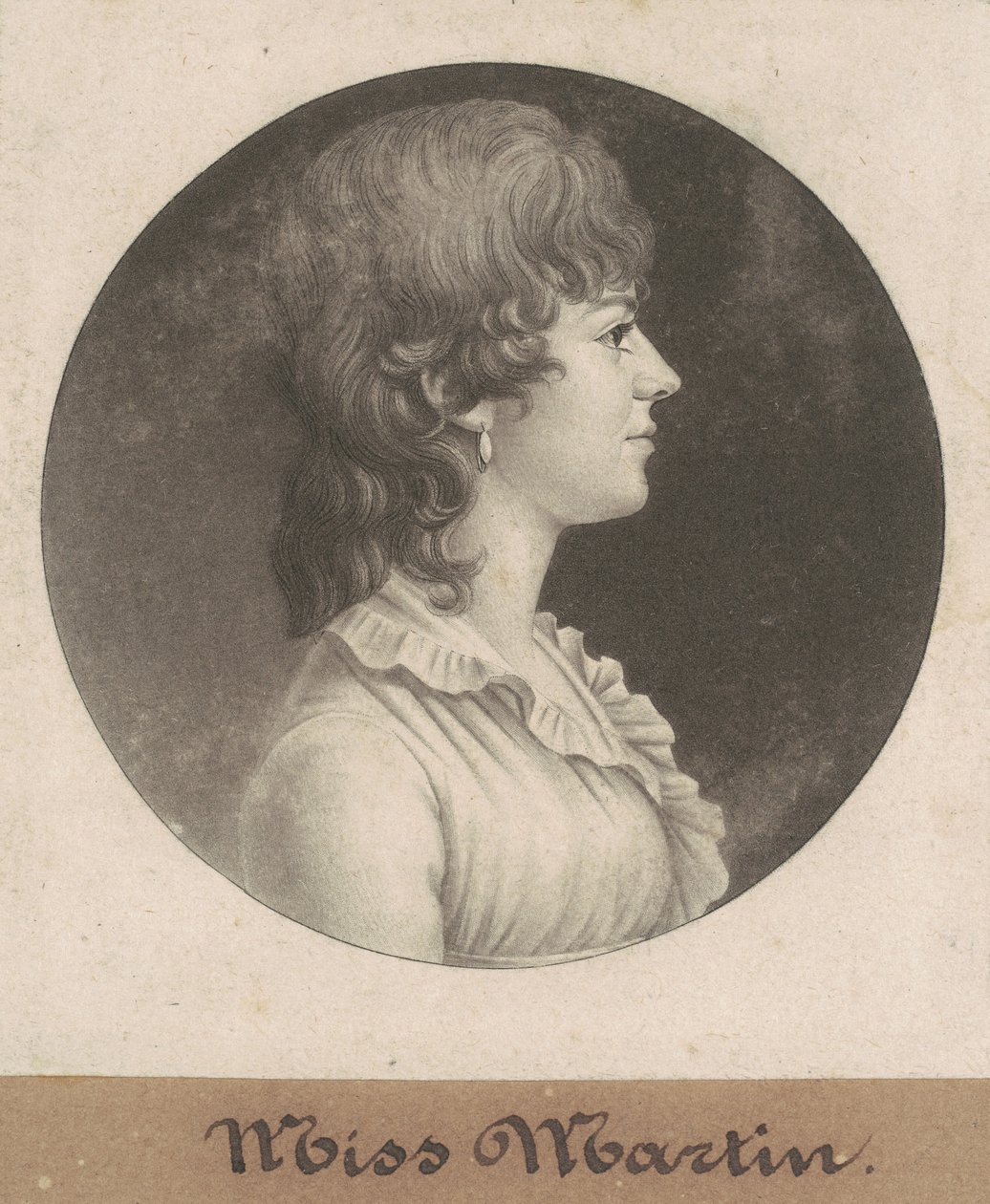 Mademoiselle Martin - Charles B. J. Févret de Saint Mémin