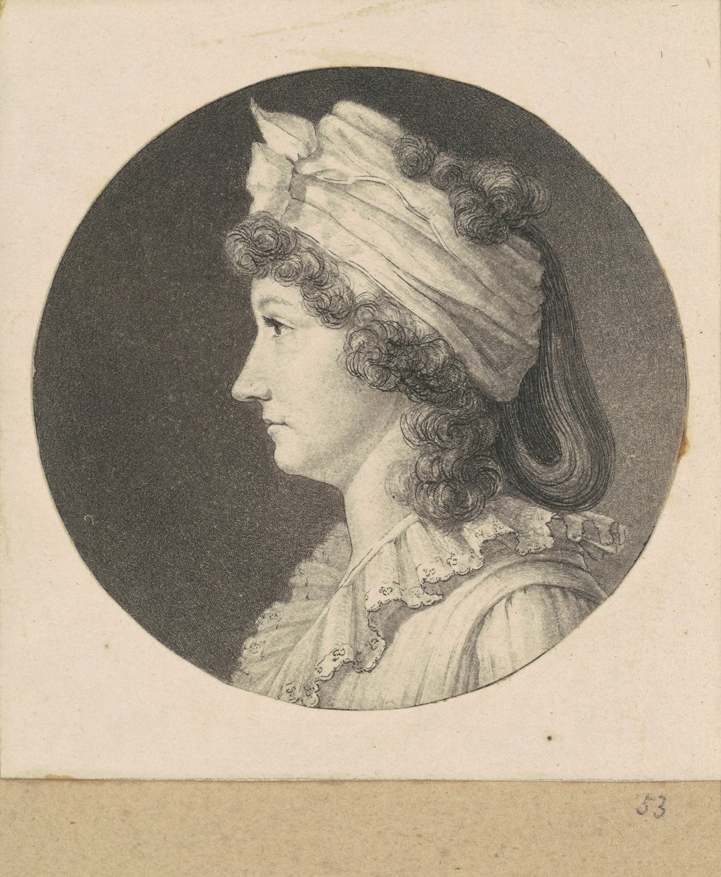 Femme non identifiée - Charles B. J. Févret de Saint Mémin