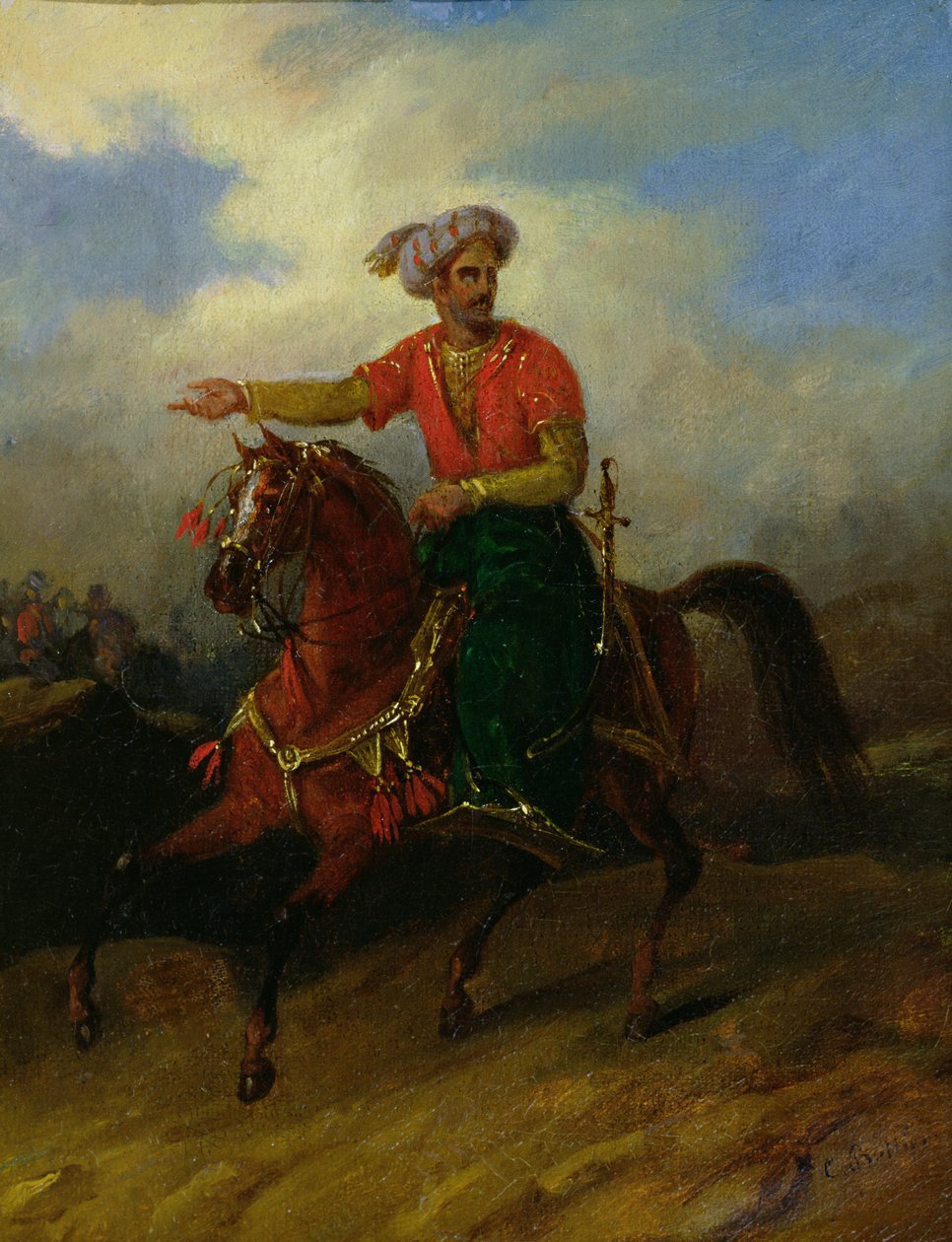 Un Ottoman à cheval - Charles Bellier