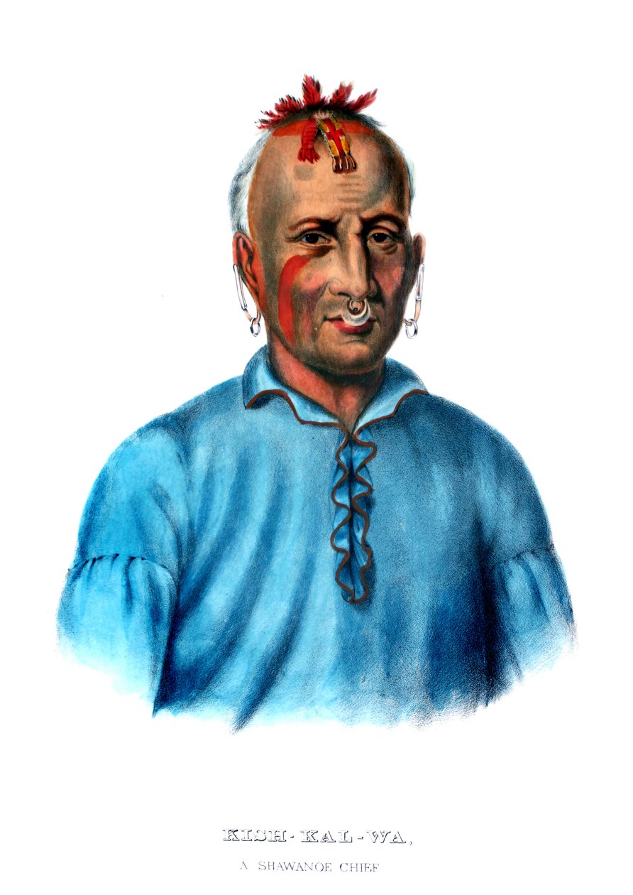 Kishkalwa, un chef Shawnee - Charles Bird King