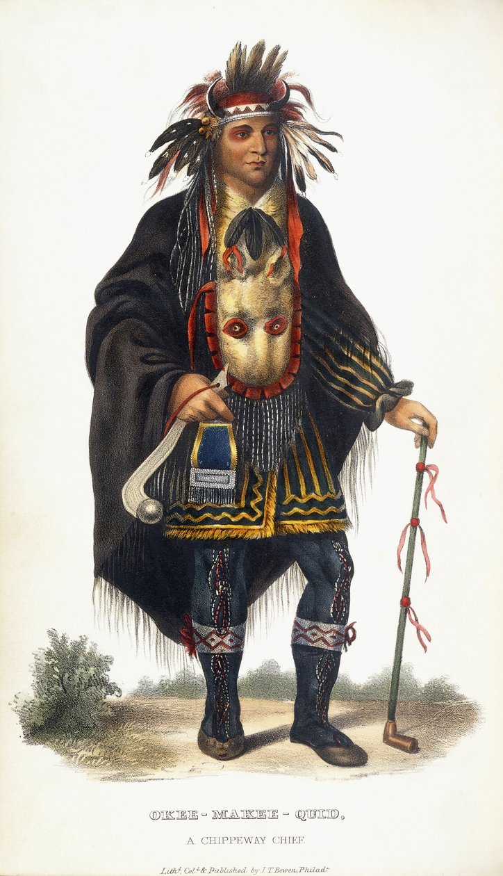 Okee-Makee-Quid, chef Chippeway, 1854 - Charles Bird King