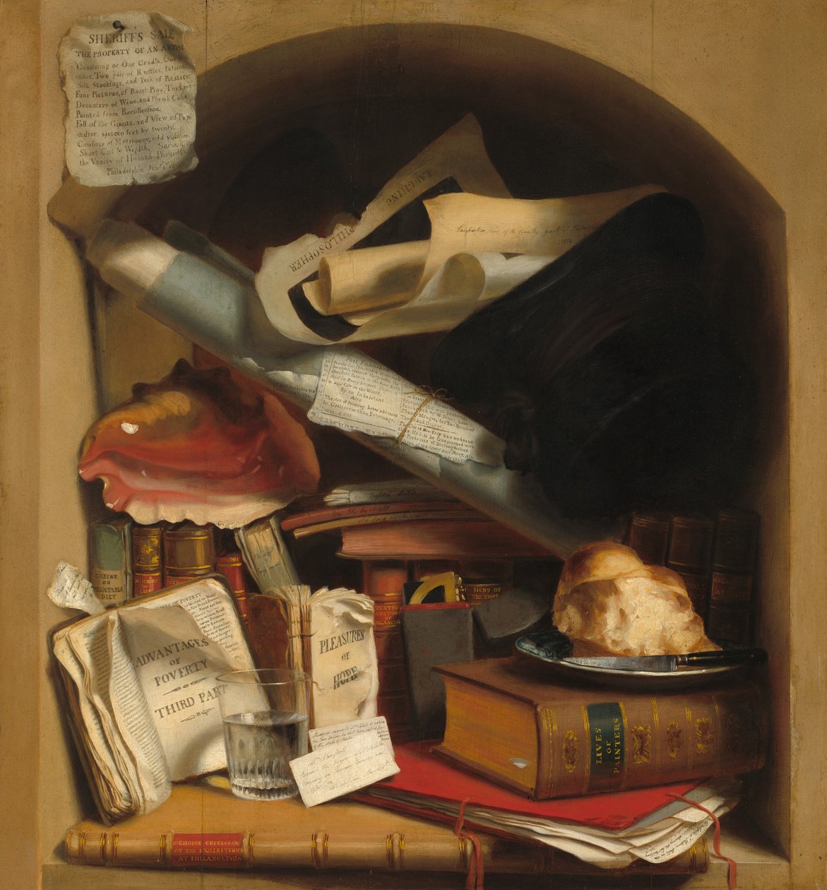Le placard du pauvre artiste, vers 1815 - Charles Bird King