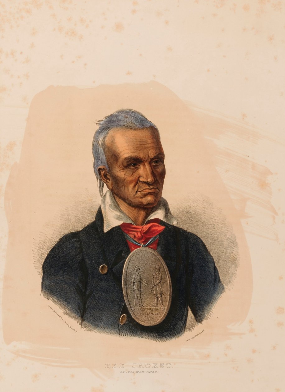 VESTE ROUGE. CHEF DE GUERRE SÉNÉCA. - Charles Bird King