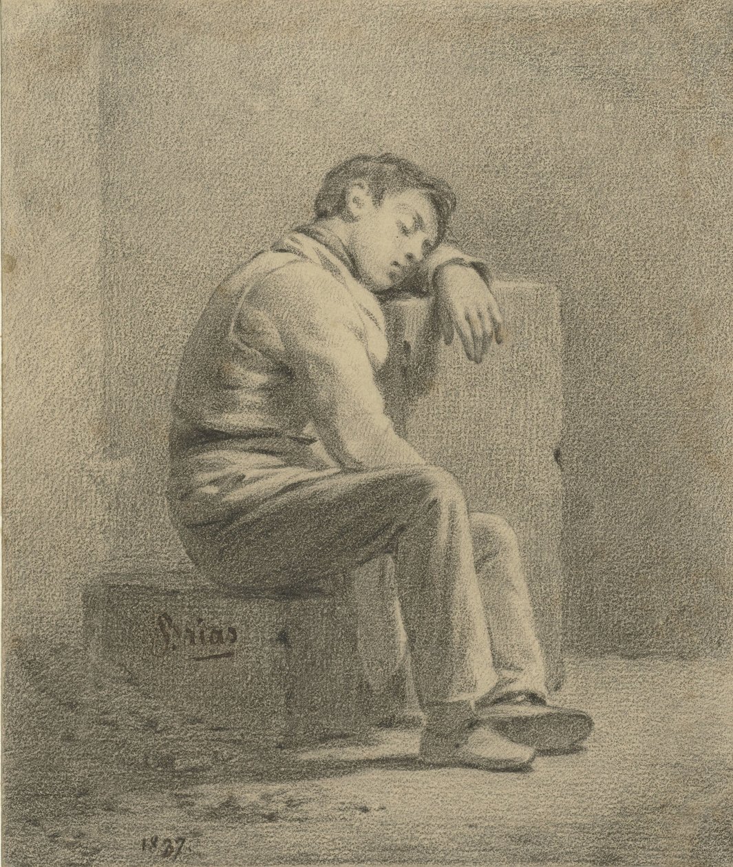 Garçon endormi - Charles Brias