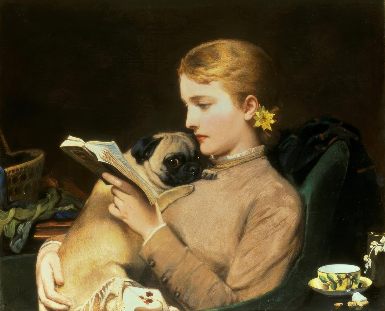 Blonde et brune - Charles Burton Barber