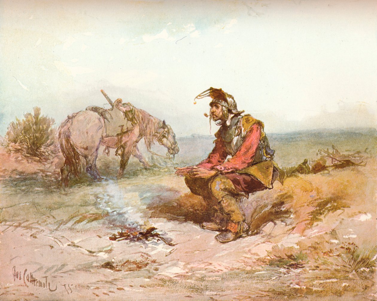 Esquisse de Langham : Le Bivouac, vers 1885 - Charles Cattermole