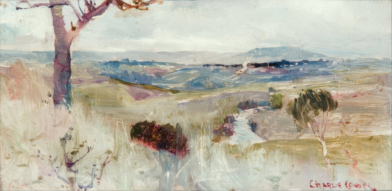 Les Dandenongs depuis Heidelberg - Charles Edward Conder