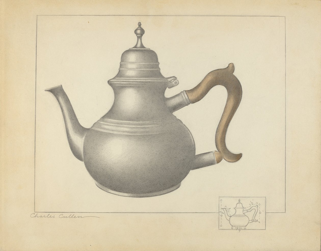 Théière en étain - Charles Cullen