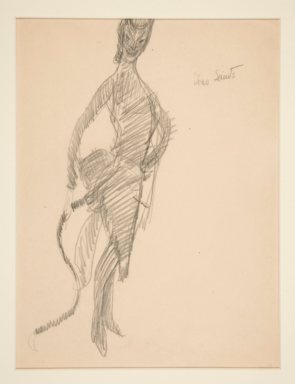 Dessin de costume : Diable en dame - Charles Demuth