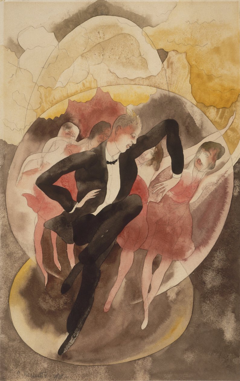 Dans le vaudeville (danseuse avec chœur) - Charles Demuth