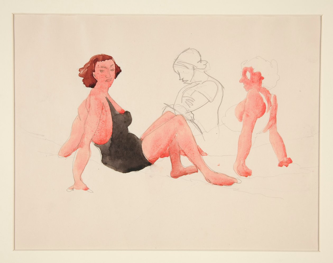 Trois femmes sur la plage, Provincetown - Charles Demuth