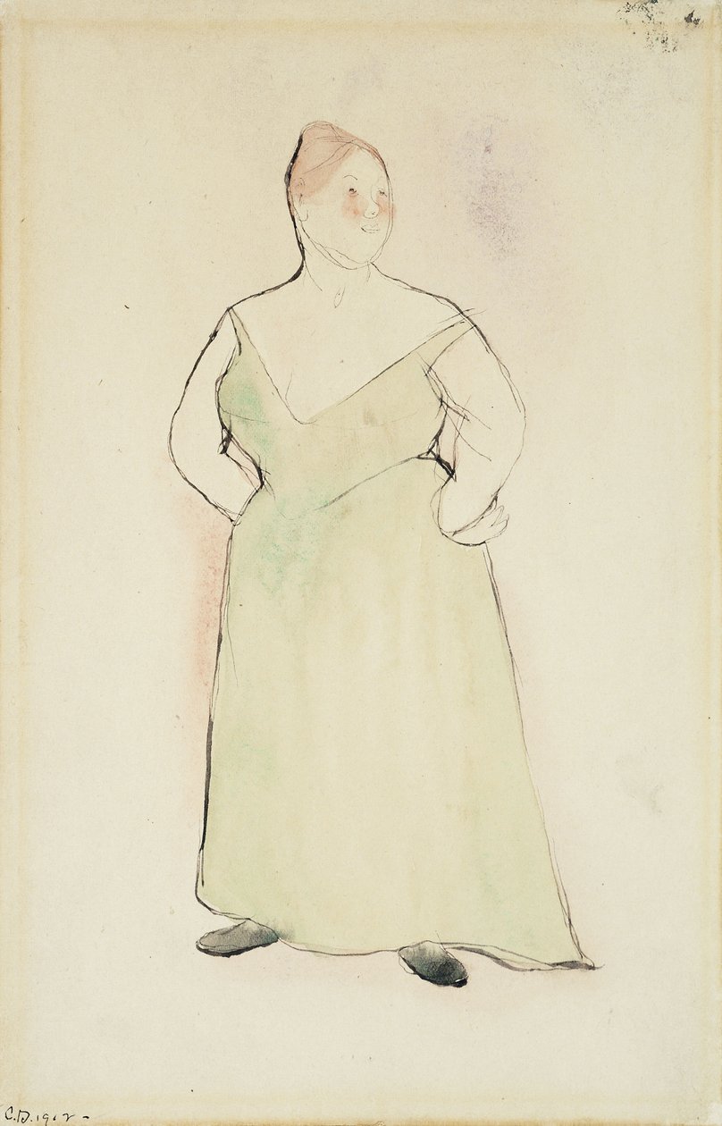 Femme en robe de soirée - Charles Demuth