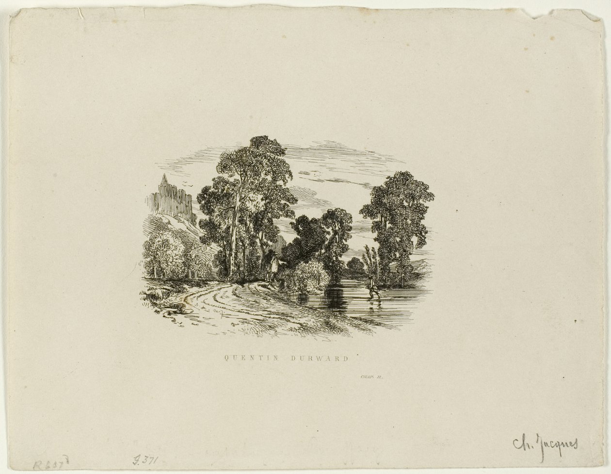 Un château - Charles Emile Jacque