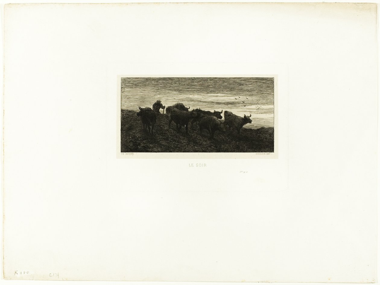 Soir - Charles Emile Jacque