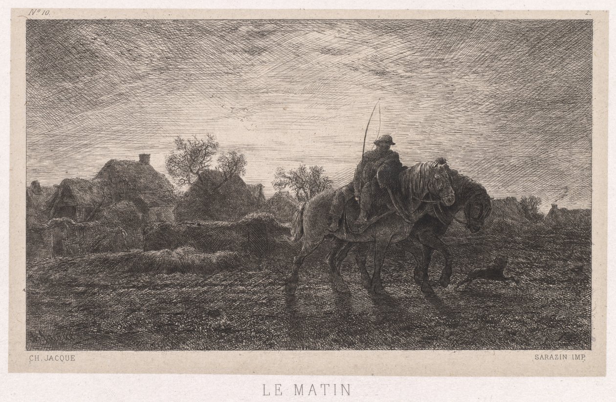 Matin - Charles Emile Jacque