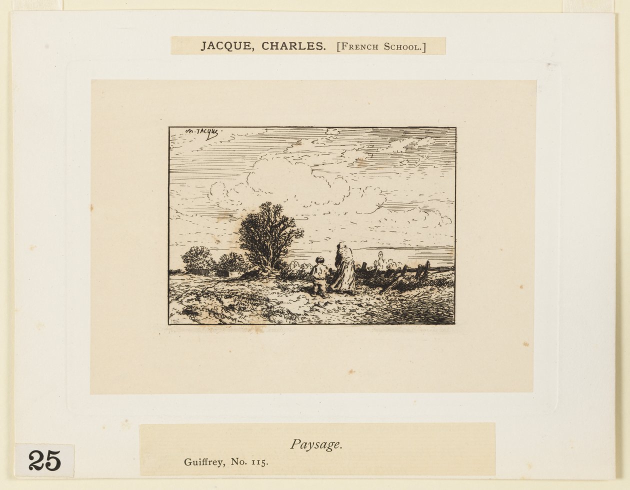 Paysage - Charles Emile Jacque