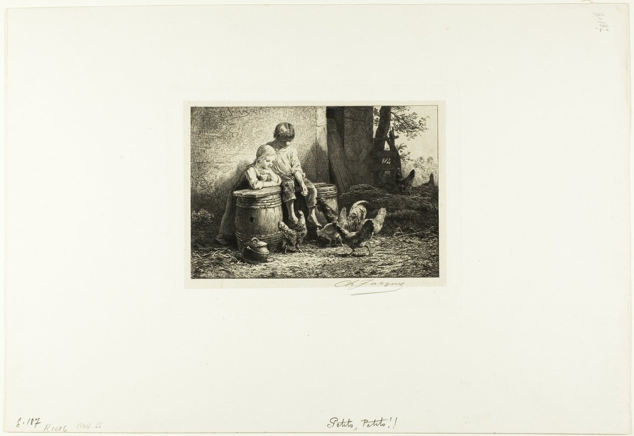 Petits ! Petits ! - Charles Emile Jacque