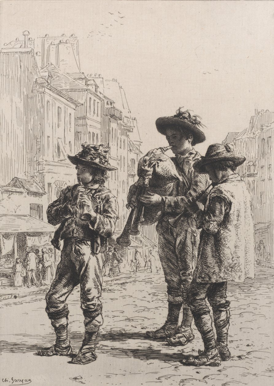 Pifferaris - Charles Emile Jacque