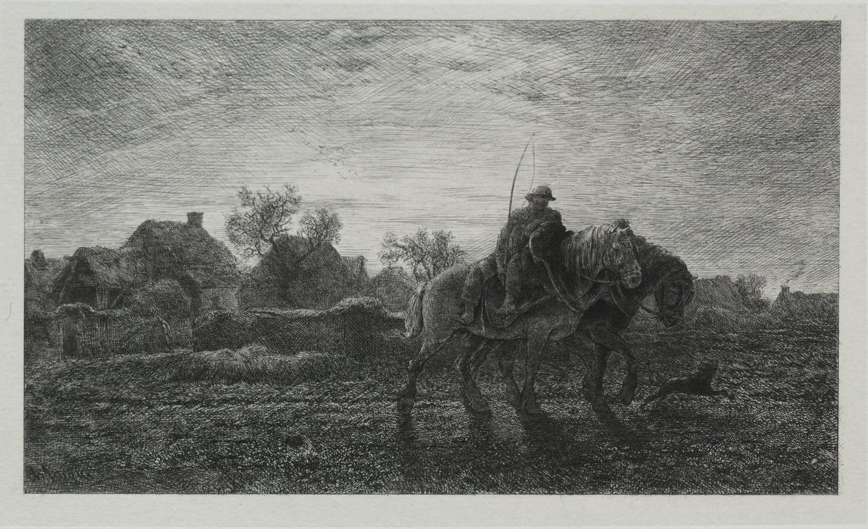 Le Matin - Charles Emile Jacque