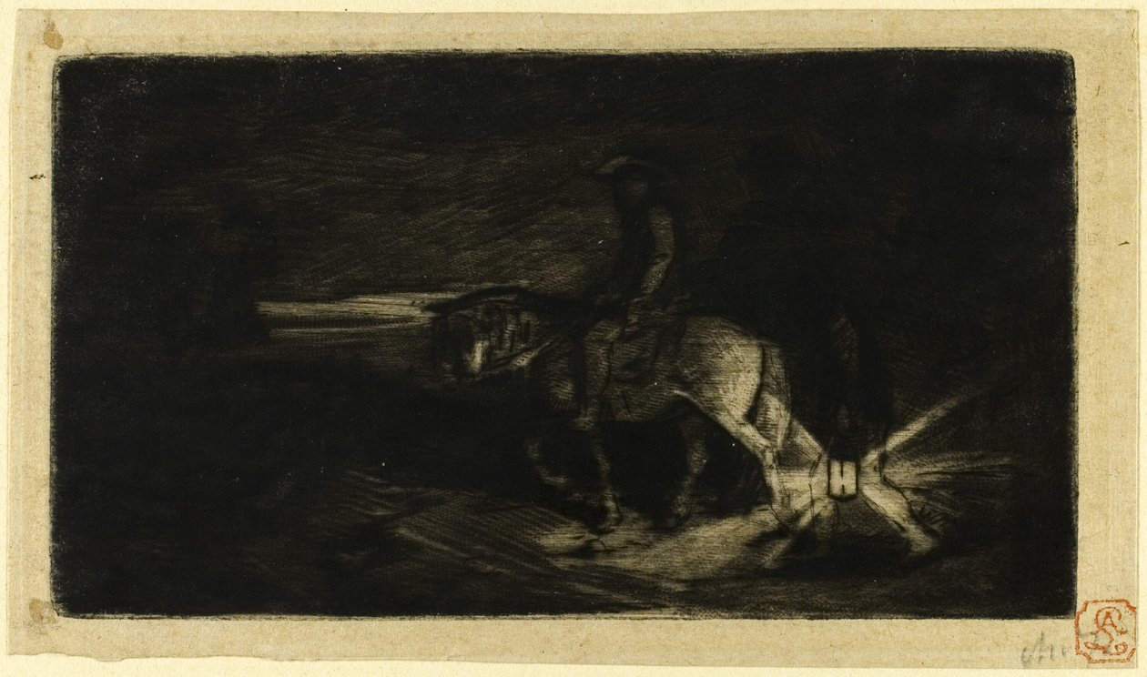 Le Cavalier - Charles Emile Jacque
