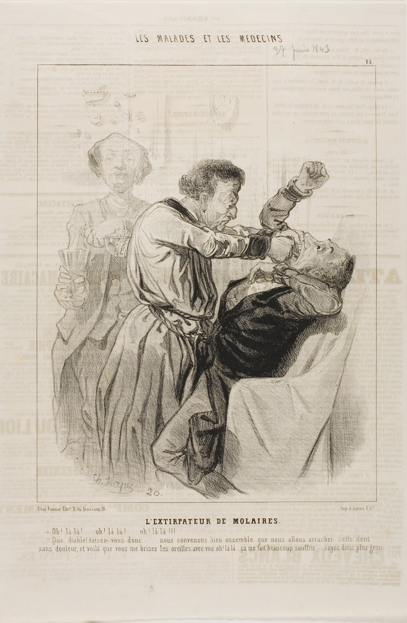 Le tireur de dents (planche 15) - Charles Emile Jacque