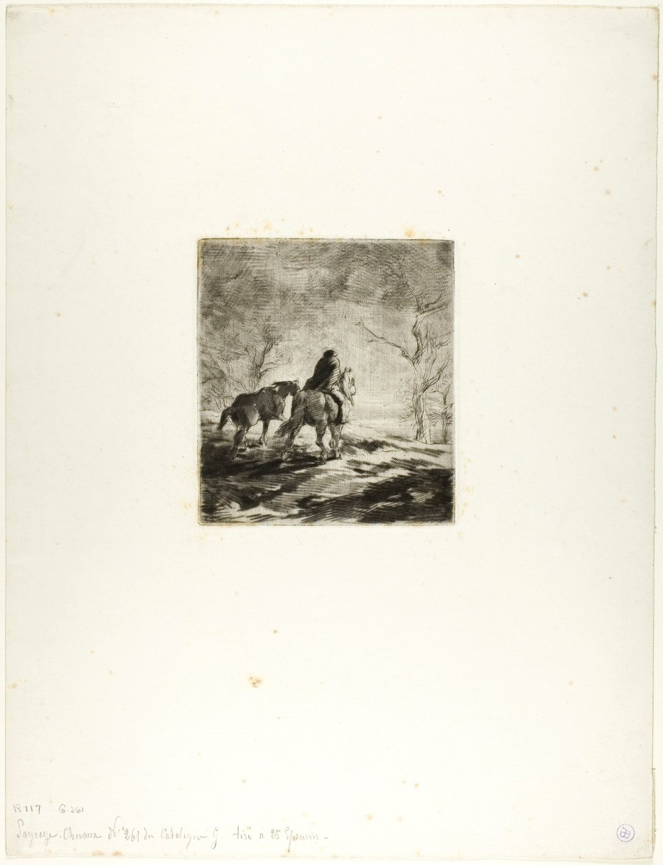 Voyageur à cheval - Charles Emile Jacque