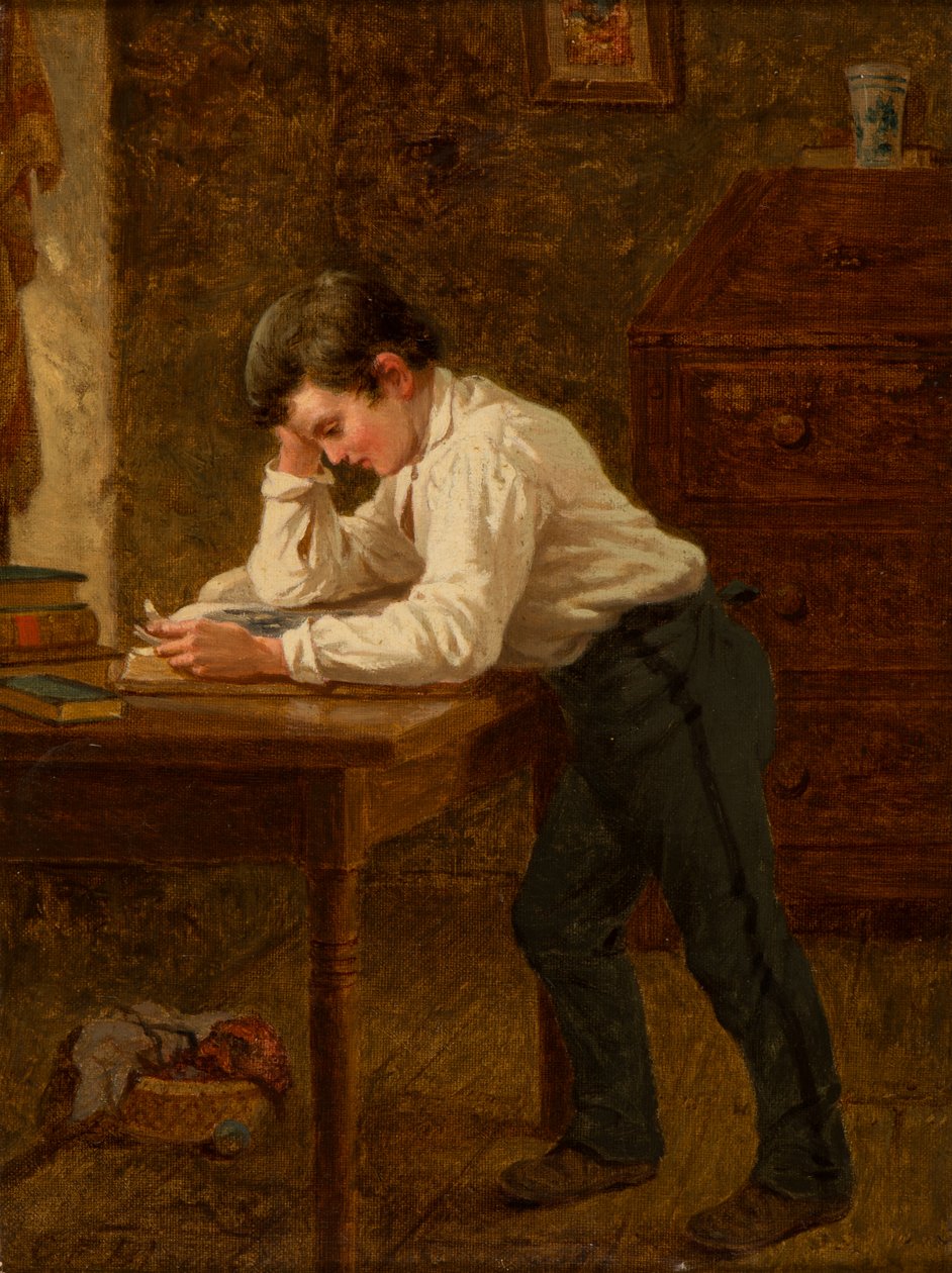 Petit garçon qui lit - Charles F. Blauvelt