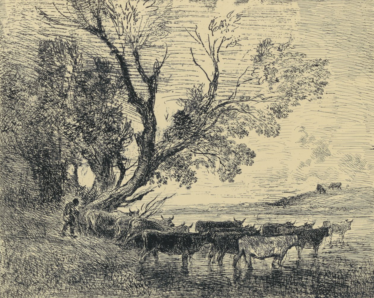 Le Gué - Charles Francois Daubigny