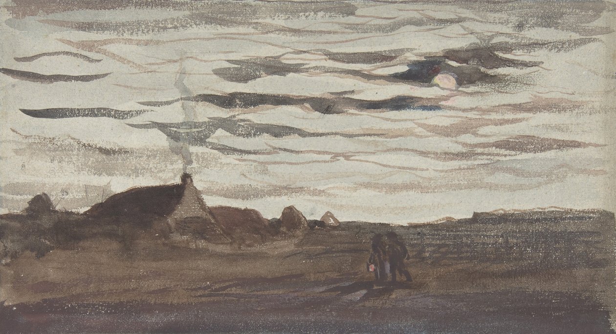 Clair de lune, vers 1860 - Charles Francois Daubigny