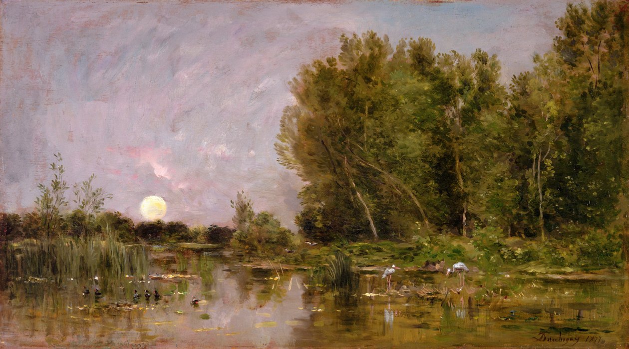 Lever de lune - Charles Francois Daubigny