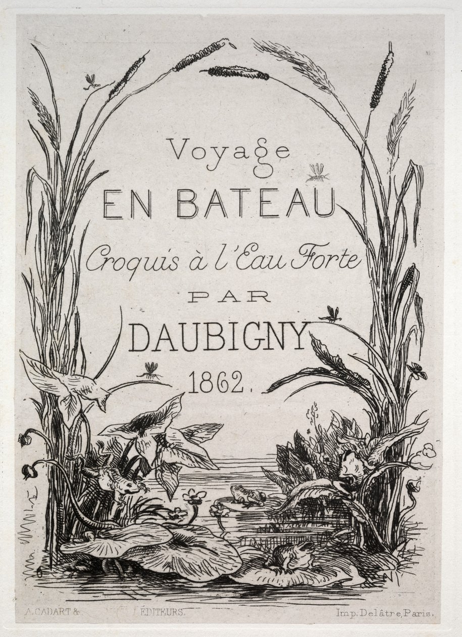 Le voyage en bateau - Charles Francois Daubigny