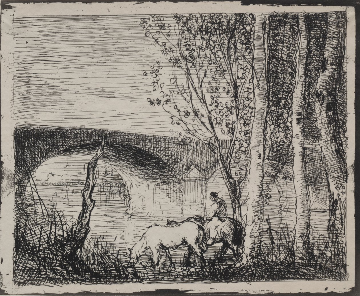 Le Pont - Charles Francois Daubigny