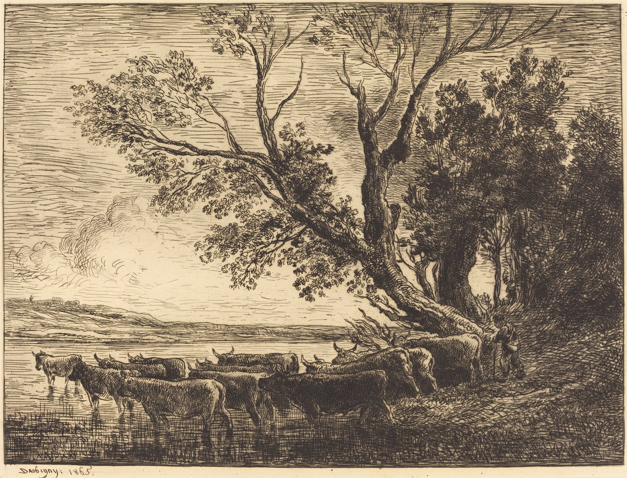 Le Gué - Charles Francois Daubigny