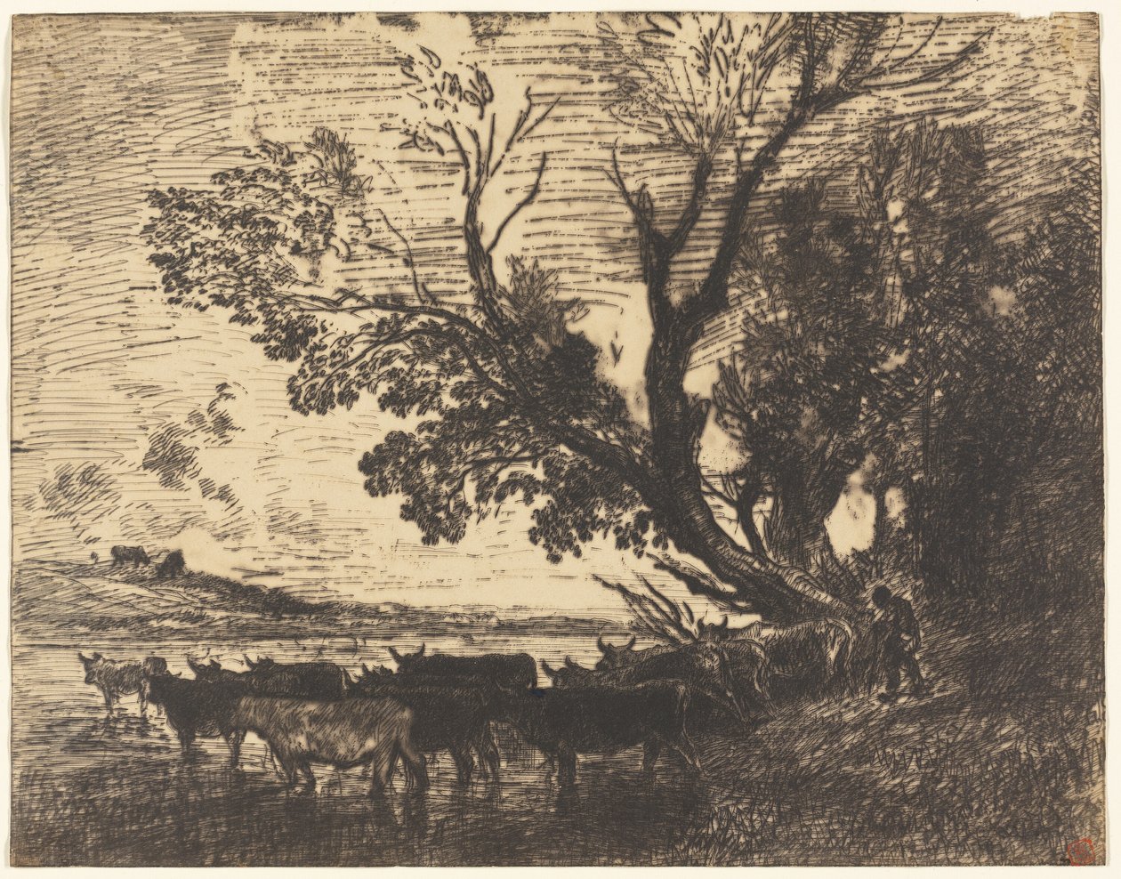 Le Gué - Charles Francois Daubigny