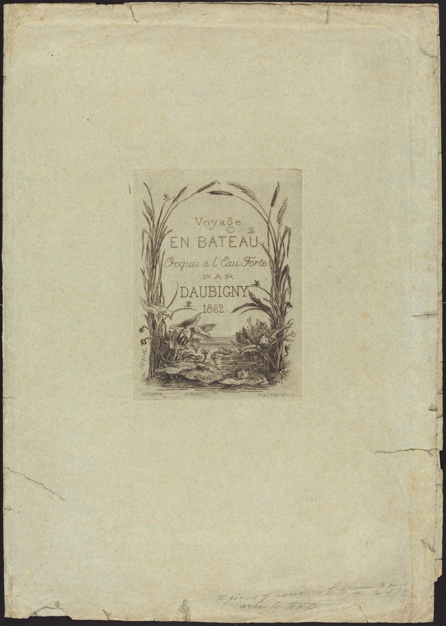 Couverture pour "Voyage en bateau" - Charles Francois Daubigny