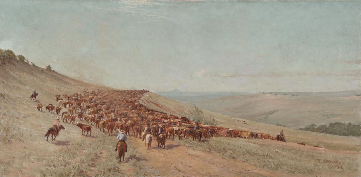 Conduire le troupeau, 1904 - Charles Franklin Reaugh