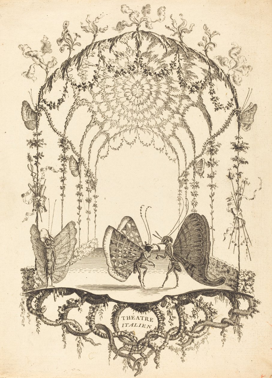 Théâtre Italien - Charles Germain de Saint Aubin