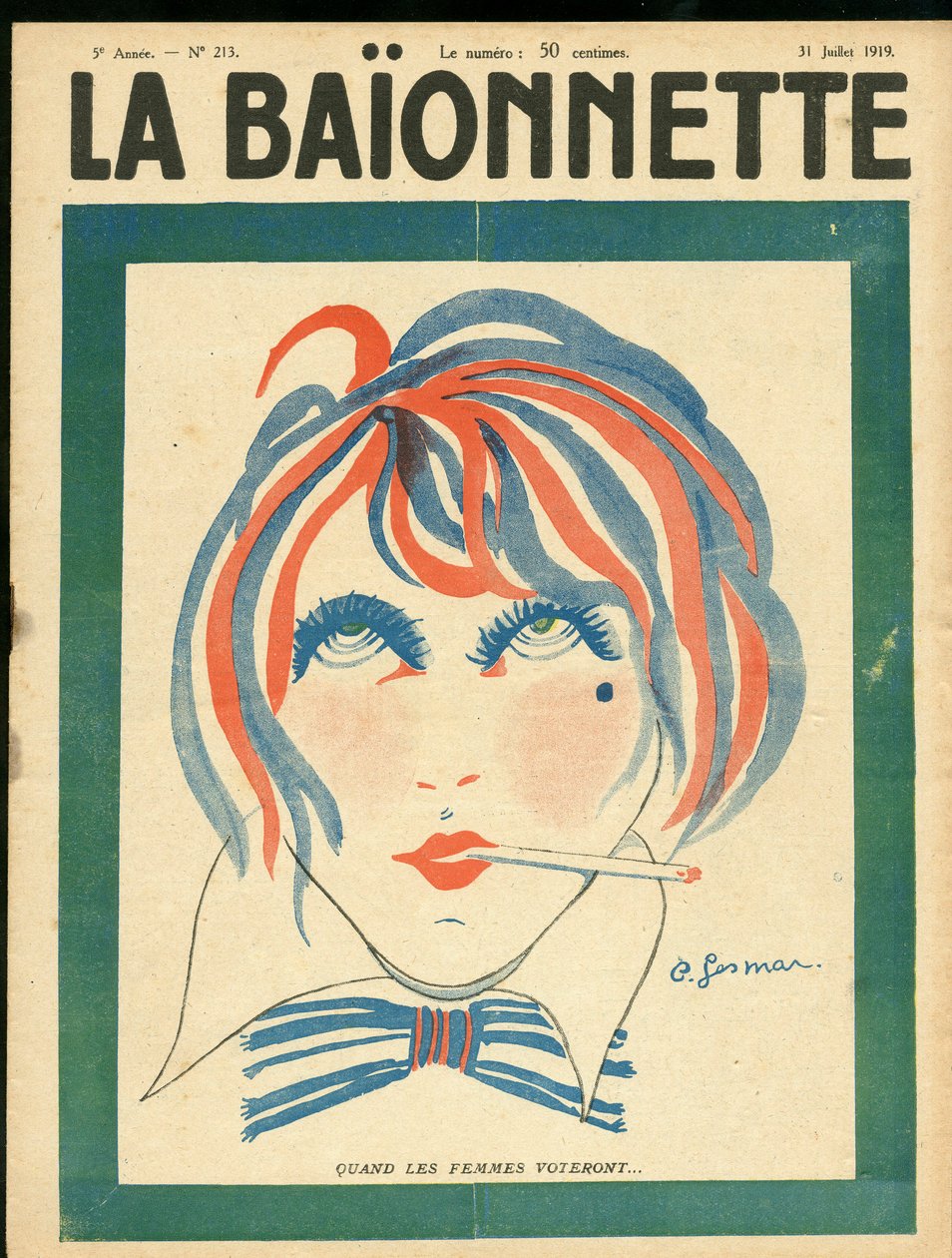 Couverture de "La Baionnette" - Charles Gesmar