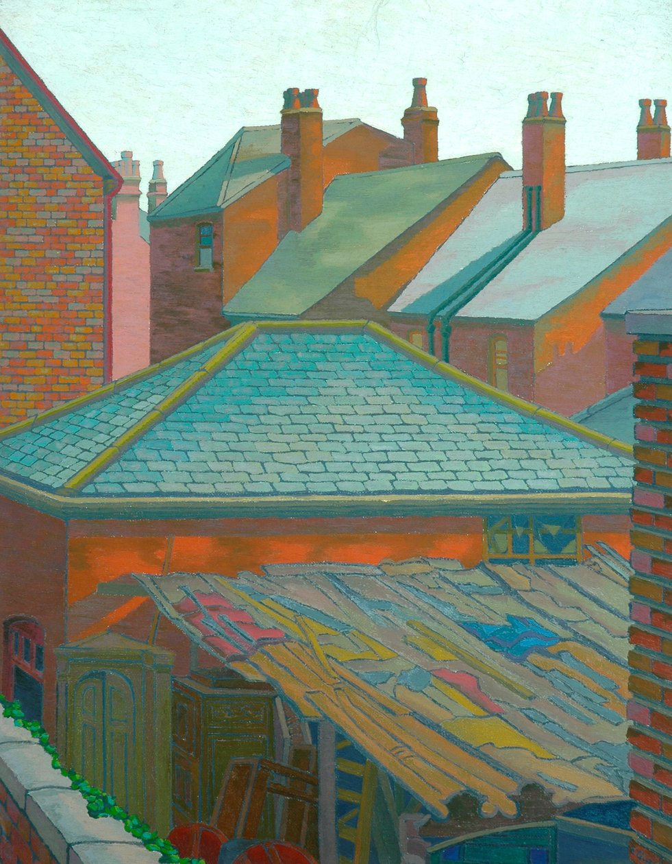 Toits et Cheminées - Charles Ginner