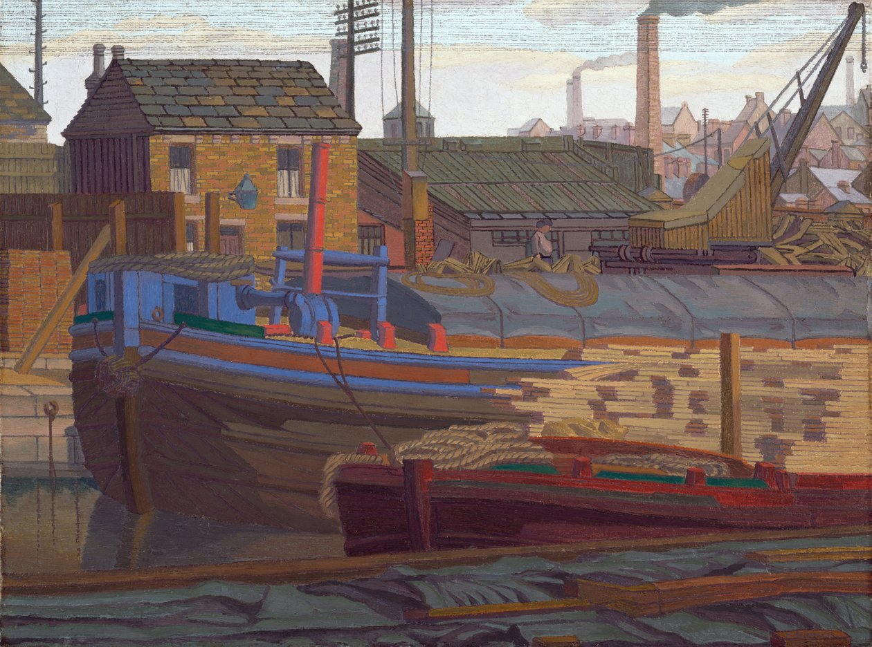 Les Barges, Leeds - Charles Ginner