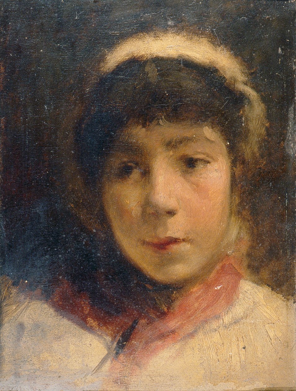 Fille avec une casquette blanche - Charles Gogin