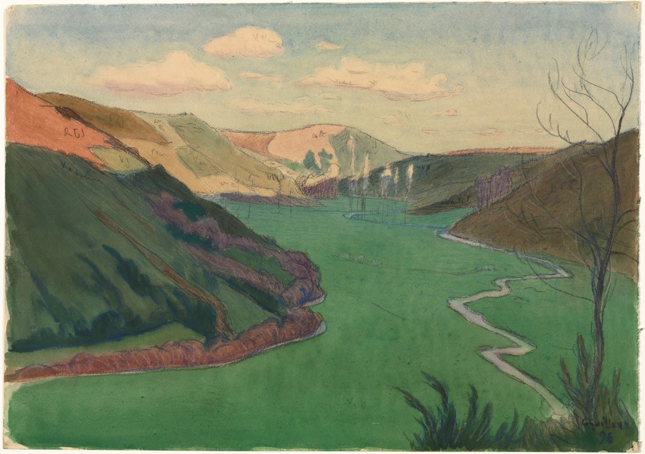 Vallée du Stangala, près de Quimper, 1896 - Charles Guilloux