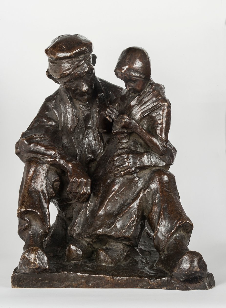 Grand-père et petit-enfant - Charles Henri Marie van Wijk
