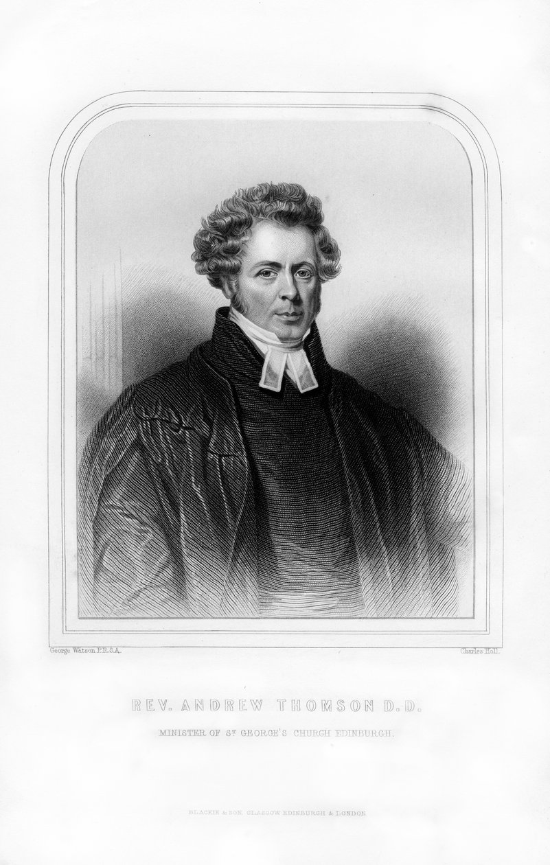 Révérend Andrew Thomson, ecclésiastique écossais, 1870 - Charles Holl