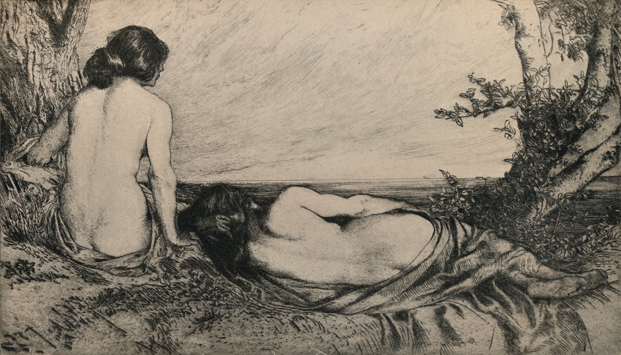 Nymphes près de la mer, 1905 - Charles Holroyd