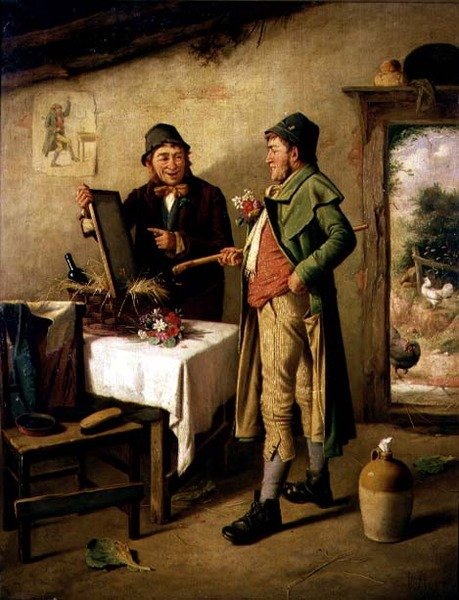 Admirant son reflet - Charles Hunt