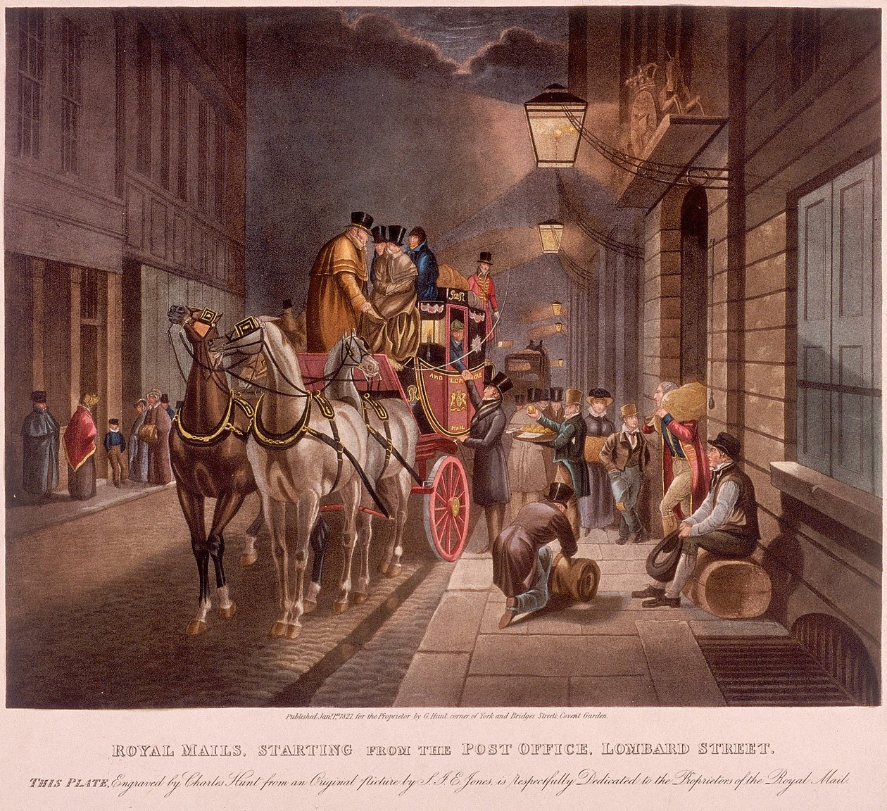 Bureau de poste général, Lombard Street, Londres - Charles Hunt