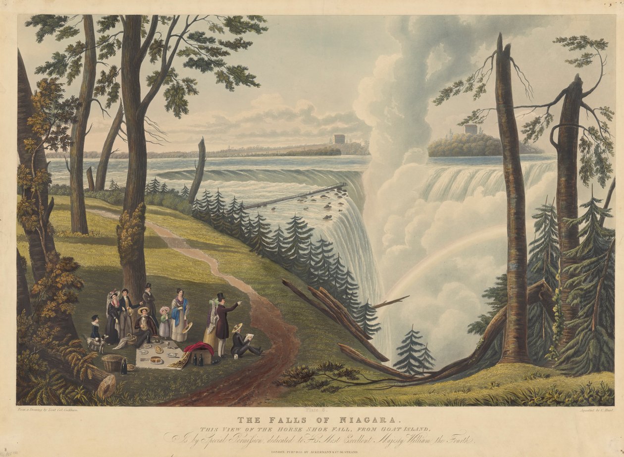 Chutes du Niagara - Charles Hunt after James Pattison Cockburn