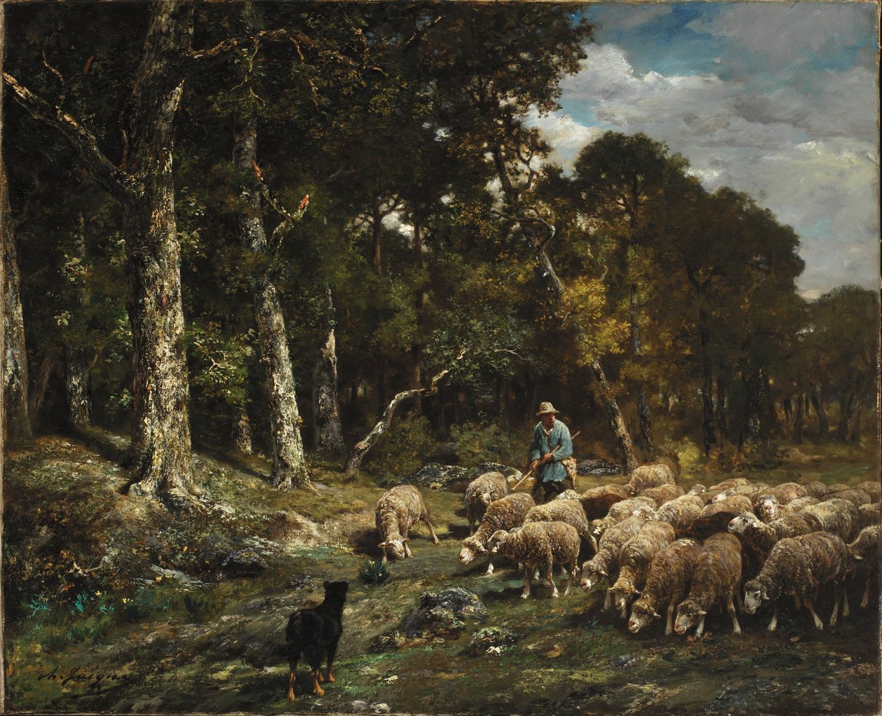 Le troupeau - Charles Jacque